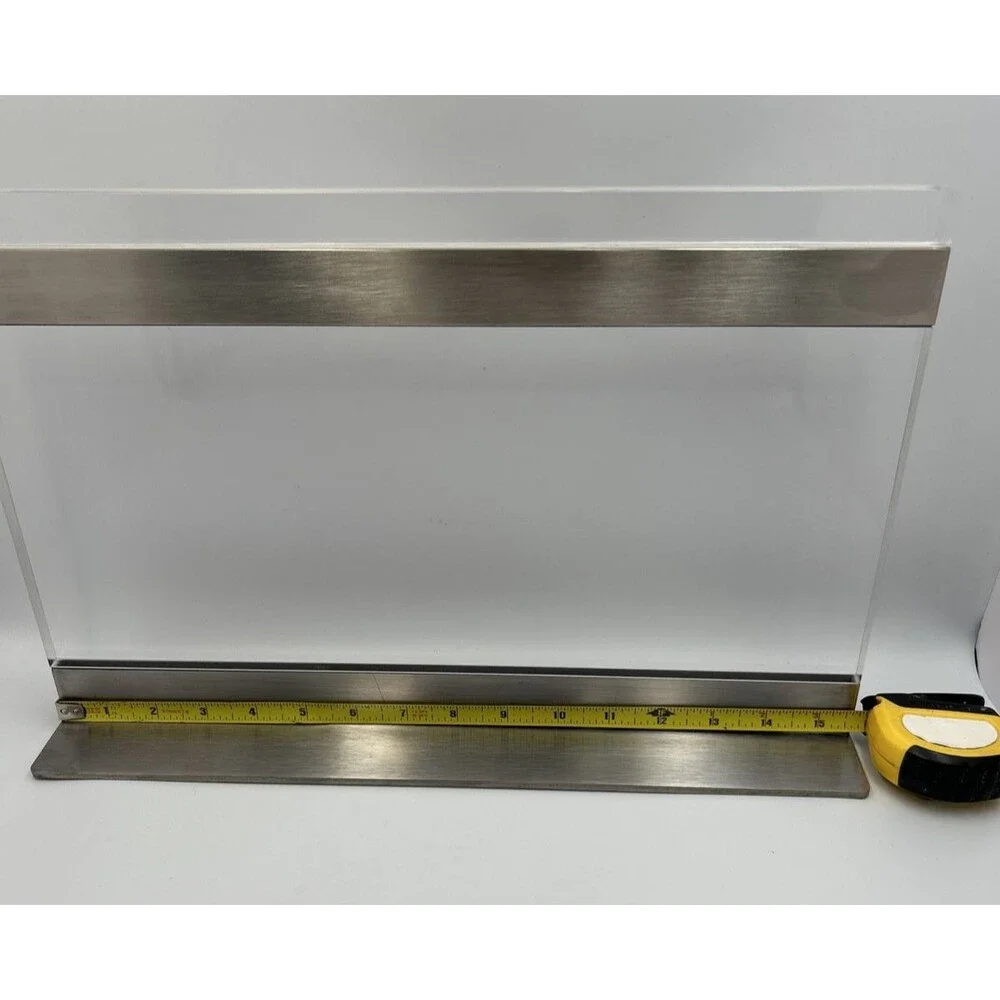 THMINS Acrylic Magnetic Knife Block Double Sided Clear Kitchen Knife 16 X 10 NIB